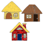 Three Pigs Houses Picture