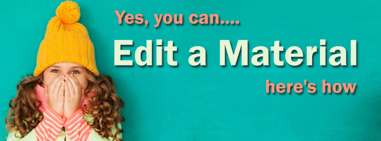 Header Image for Edit a Material