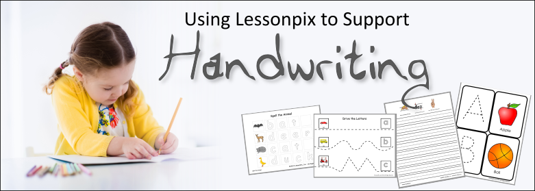 Header Image for Handwriting Skills with LessonPix