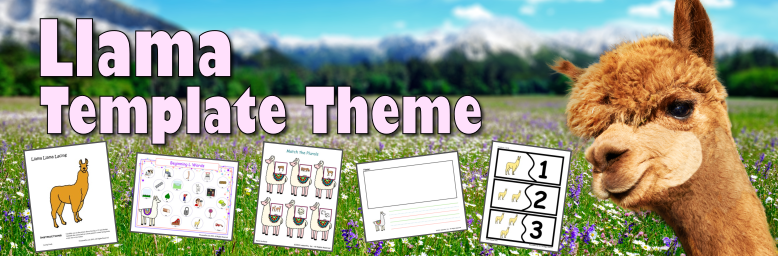 Header Image for Llama Themed Templates