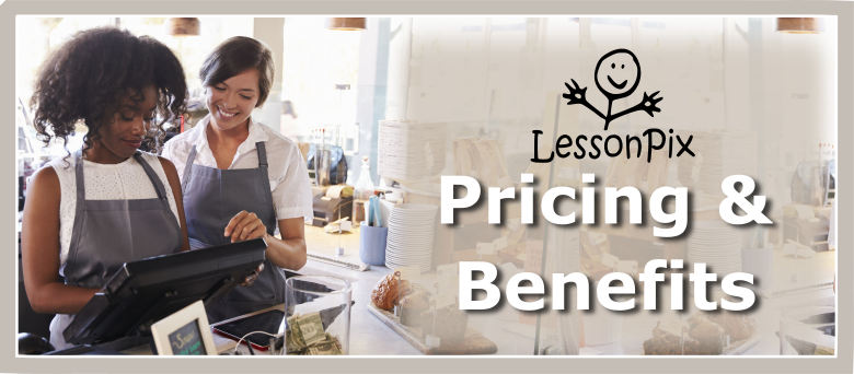 Header Image for LessonPix Pricing and Benefits