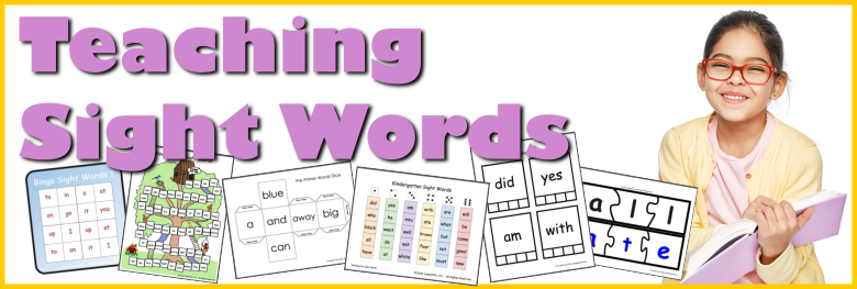 Header Image for Sight Words! Activities to Build Speed and Fluency in Reading