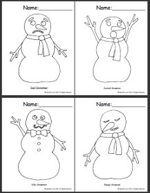 Snowman Coloring Sheets