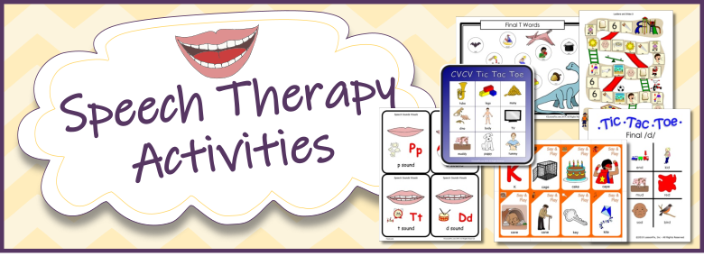 Header Image for Speech Therapy Activities