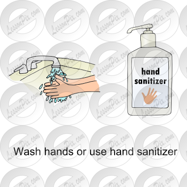 wash or sanitize hands Picture