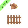 Turkey+jumps+over+the+fence+and+runs+away_ Picture