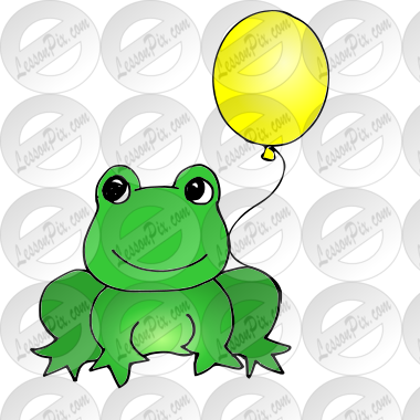 frog with balloon Picture