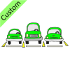3+green+cars Picture