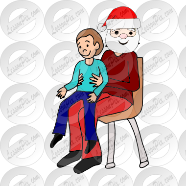 Sit on Santas lap Picture