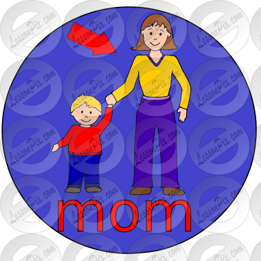 Mom - Blue Circle Picture