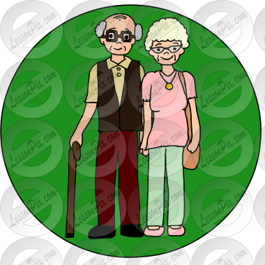 Grandparents - Green Circle Picture