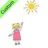 Suzy sees the sun in the sky